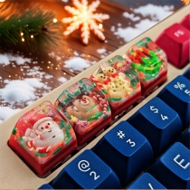 Dropshipping Resin Keycaps Artisan ESC MX Keycaps for Birthday Gift SA Profile Christmas Series